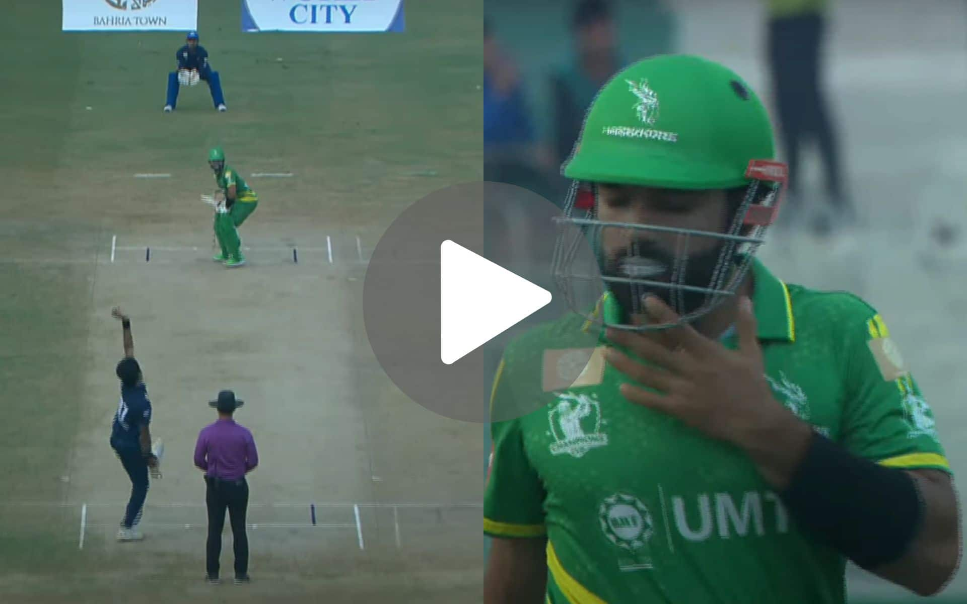 [Watch] Rizwan Falls For A Golden Duck Against Red-Hot Hasnain In The Champions Cup Clash